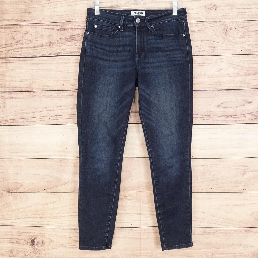 Denizen From Levi's Mid Rise Skinny Jeans Womens 6S 28x28 Blue Stretch 29x25.5